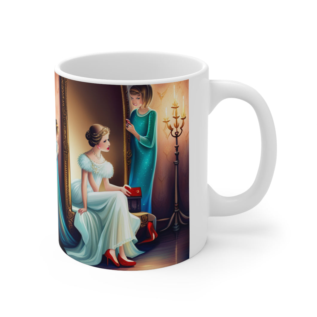 Playing Dress up Just Like Mommie #9 Mug 11oz mug AI-Generated Artwork