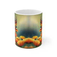 Load image into Gallery viewer, November Topaz Birth Month Colors Fairies &amp; Butterflies #4 Mug 11oz mug AI-Generated Artwork
