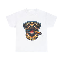 Load image into Gallery viewer, Muse Wearable The Dog Life Pug Cigar Gold Chain Unisex Crewneck T-Shirt
