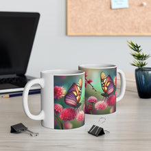 Load image into Gallery viewer, July Ruby Birth Month Colors Fairies &amp; Butterflies #2 Mug 11oz mug AI-Generated Artwork
