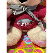 Load image into Gallery viewer, 1997 Racer Pink Pig Hog Bean Bag Plush Stuffed Harley-Davidson Logo Bandana
