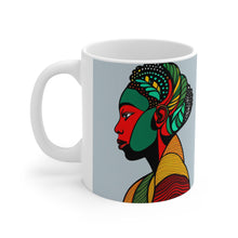 Load image into Gallery viewer, Colors of Africa Tribal Face Paint #8 11oz AI Decorative Coffee Mug
