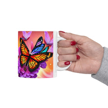 Load image into Gallery viewer, Colorful Monarch Butterflies #3 Mug 11oz mug AI-Generated Artwork
