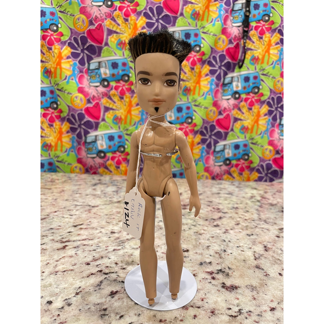 Bratz Boyz Eitan Rock It Male Doll Lot 15 #124 Nude Fashion Doll Only