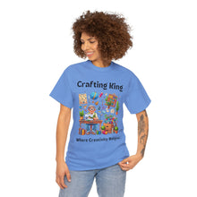 Load image into Gallery viewer, Crafting King: Where Creativity Reigns, Grandpa Sewing Cotton Classic T-shirt
