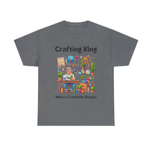 Load image into Gallery viewer, Crafting King: Where Creativity Reigns, Grandpa Sewing Cotton Classic T-shirt
