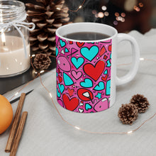 Load image into Gallery viewer, Valentine&#39;s Day From The Pink Heart #13 Mug 11oz mug AI-Generated Artwork
