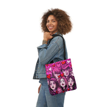 Load image into Gallery viewer, Pink Faces Fashion 100% Polyester Canvas Tote Bag #15
