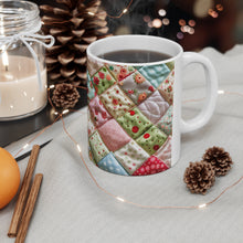 Load image into Gallery viewer, Old Fashion Quilted Pattern Mug 11oz mug AI-Generated Artwork
