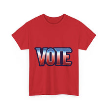 Load image into Gallery viewer, Vote Neon Sign Election Freedom Stand for Liberty, Justice, and Democracy T-shirt, Presidential Campaign, Election 2024 Shirt, Vote for Joy
