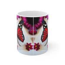 Load image into Gallery viewer, Colorful Monarch Butterflies #8 Mug 11oz mug AI-Generated Artwork
