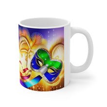 Load image into Gallery viewer, Mardi Gras Mask Ribbon #3 Mug  AI-Generated Artwork 11oz mug
