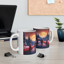 Load image into Gallery viewer, Winter Scene That time of Year caroling  #1 Mug 11oz mug AI-Generated Artwork
