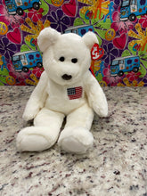 Load image into Gallery viewer, Ty Beanie Buddy Libearty Bear USA Flag (Retired)

