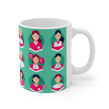 Load image into Gallery viewer, Professional Worker Pink Doctor and Nurse #8 Ceramic 11oz Mug AI-Generated Artwork
