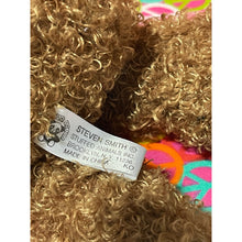 Load image into Gallery viewer, Yellow Rain Gear Swingline Curly Teddy Bear Plush Stuffed Animal
