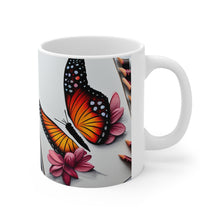 Load image into Gallery viewer, January Birth Month Colors Fairies &amp; Butterflies #1 Mug 11oz mug AI-Generated Artwork
