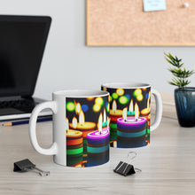 Load image into Gallery viewer, Happy Birthday Candles #19 Ceramic 11oz Mug AI-Generated Artwork
