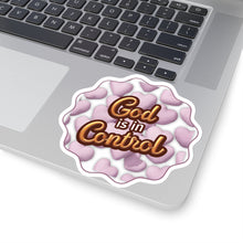 Load image into Gallery viewer, Empower yourself God is In Control Vinyl Stickers, Laptop, Diary, Journal #1
