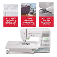 Load image into Gallery viewer, SINGER | 9960 Sewing &amp; Quilting Machine With Accessory Kit, Extension Table - 1,172 Stitch Applications &amp; Electronic Auto Pilot Mode
