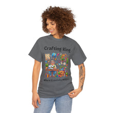 Load image into Gallery viewer, Crafting King: Where Creativity Reigns, Grandpa Sewing Cotton Classic T-shirt
