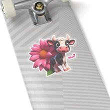 Load image into Gallery viewer, Cute Pink Cow What did I Do, Stickers, Laptop, Whimsical Cow, #3
