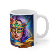 Load image into Gallery viewer, Mardi Gras Mask Ribbon #8 Mug  AI-Generated Artwork 11oz mug
