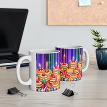 Load image into Gallery viewer, Happy Birthday Candles #17 Ceramic 11oz Mug AI-Generated Artwork
