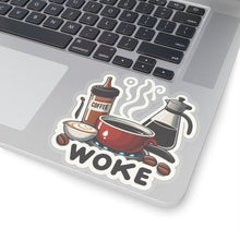 Load image into Gallery viewer, Fresh Woke Coffee Vinyl Stickers, Laptop, Foodie, Beverage, Thirst Quencher #1
