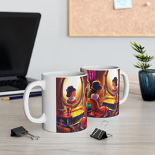 Load image into Gallery viewer, Playing Dress up Just Like Mommie #2 Mug 11oz mug AI-Generated Artwork
