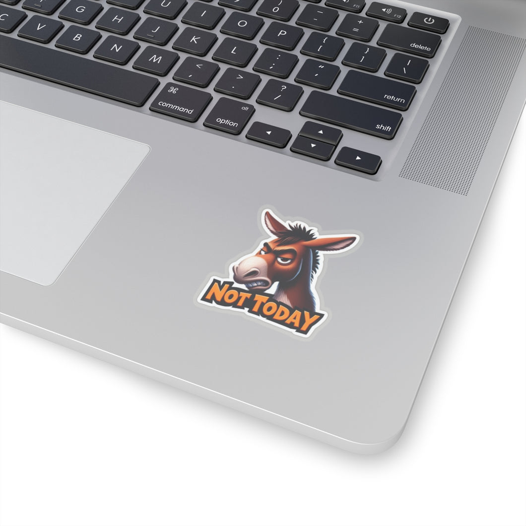 Funny Angry Stubborn Mule Vinyl Stickers, Laptop, Journal, Whimsical, Humor #3
