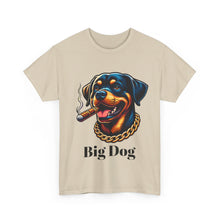 Load image into Gallery viewer, Big Dog Rottweiler Shirt, The Dog Life Rottweiler Cigar Gold Chain Unisex Crewneck T-Shirt
