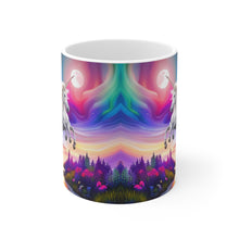 Load image into Gallery viewer, I Dream of Unicorns &amp; Butterflies Design #3 Ceramic 11oz Coffee Mug AI Generated Image
