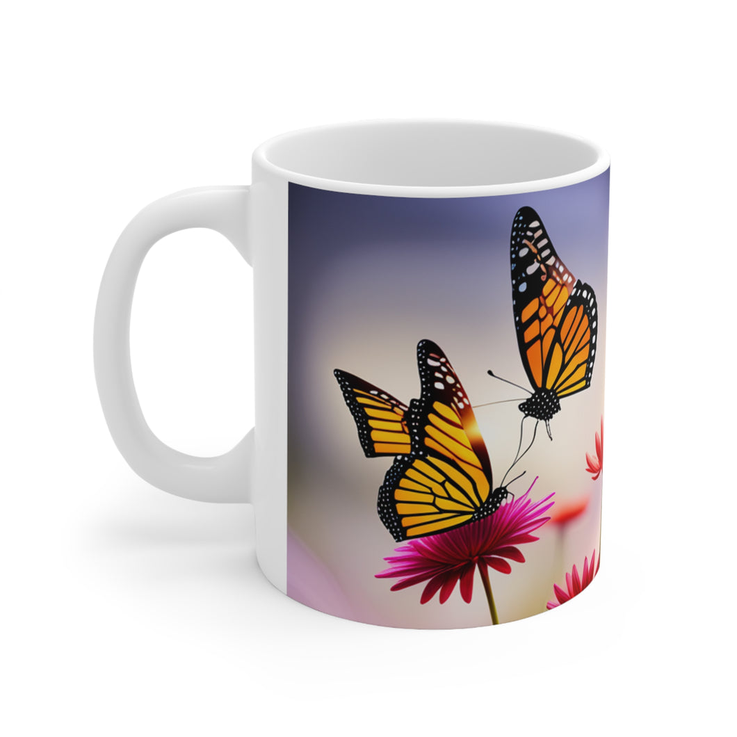 November Topaz Birth Month Colors Fairies & Butterflies #1 Mug 11oz AI Artwork