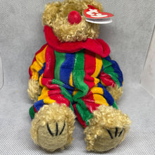 Load image into Gallery viewer, Ty Attic Treasures - Piccadilly The Clown Bear Plush Collectible Toy Jointed 8.5&quot;
