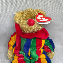 Load image into Gallery viewer, Ty Attic Treasures - Piccadilly The Clown Bear Plush Collectible Toy Jointed 8.5&quot;
