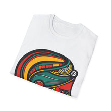 Load image into Gallery viewer, Color of Africa Tribal Face Paint #6 Unisex Softstyle Short Sleeve Crewneck T-Shirt
