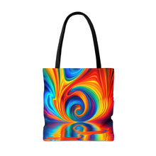 Load image into Gallery viewer, Tye Dye Swirls and Ripples #8 Tote Bag AI Artwork 100% Polyester
