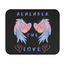 Load image into Gallery viewer, Remember the Love Angel Wings Mouse Pad (Rectangle) 9&quot; x 8&quot; High Density Foam

