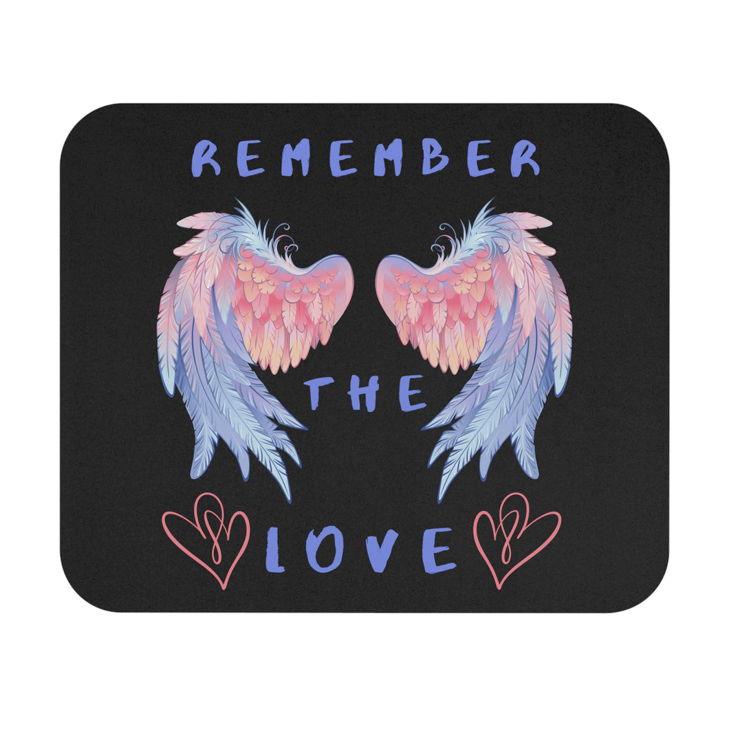 Remember the Love Angel Wings Mouse Pad (Rectangle) 9