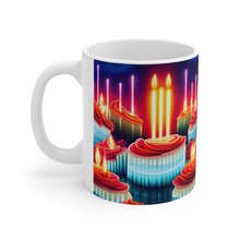 Load image into Gallery viewer, Happy Birthday Candles #18 Ceramic 11oz Mug AI-Generated Artwork
