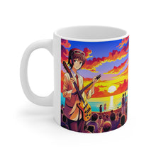 Load image into Gallery viewer, Beach Vibes Retro Concert #8 Ceramic 11oz Mug AI Artwork
