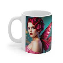 Load image into Gallery viewer, January Birth Month Colors Fairies &amp; Butterflies #4 Mug 11oz mug AI-Generated Artwork
