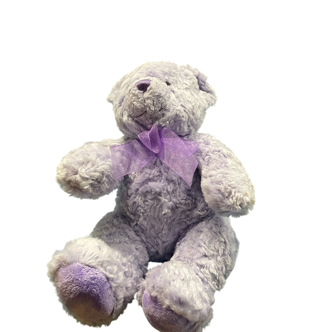 Build-A-Bear Lavender Shaggy Sitting Plush (Pre-owned) Bear 16