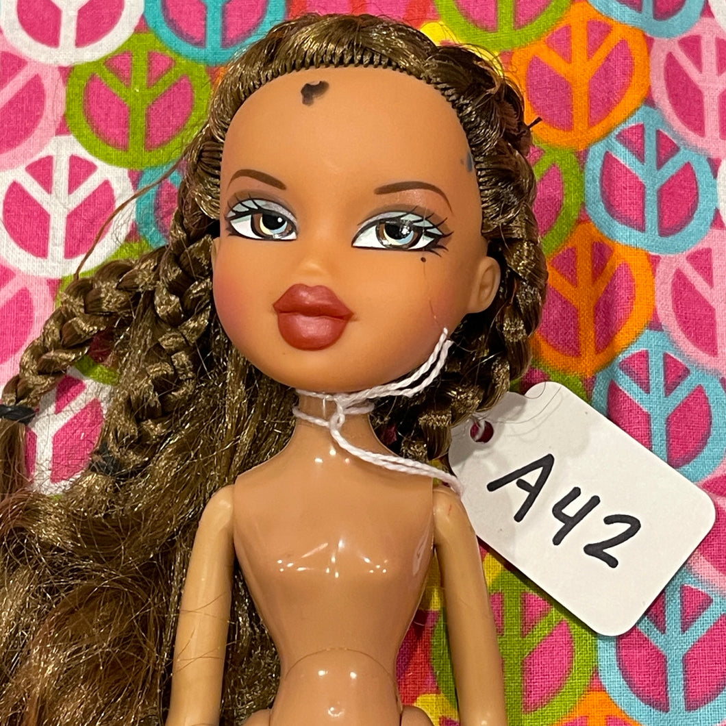 Bratz Yasmin Doll Lot #20A Doll A- #42 Braids Nude Fashion Doll Only