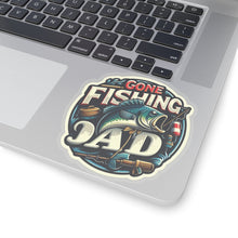 Load image into Gallery viewer, Gone Bass Fishing Dad Vinyl Stickers, Laptop, Gear, Outdoor Sports Fishing #8
