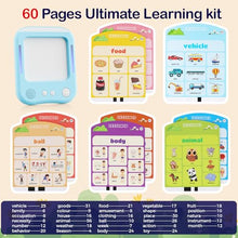 Load image into Gallery viewer, Interactive Learning Tablet for Kids, Educational Talking Toy with 30 Flash Cards for Alphabets, Phonics, Words, Music &amp; Quiz, Best Learning Toy for Ages 2-5, Birthday Gift for Boys&amp;Girls, Blue
