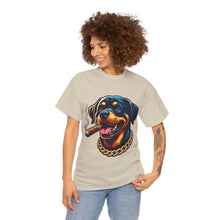 Load image into Gallery viewer, Muse Wearable The Dog Life Rottweiler Cigar Gold Chain Unisex Crewneck T-Shirt
