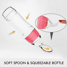 Load image into Gallery viewer, Matyz 2-Piece Silicone Baby Food Dispensing Spoon Set (Pink, 4oz/120ml) - Squeeze Feeder with Spoon for Babies 4 Months+
