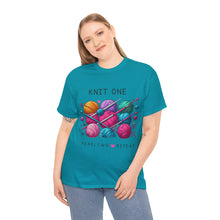 Load image into Gallery viewer, Knit One, Pearl 2, Repeat Knitting Yarn Balls T-Shirt 100% Cotton
